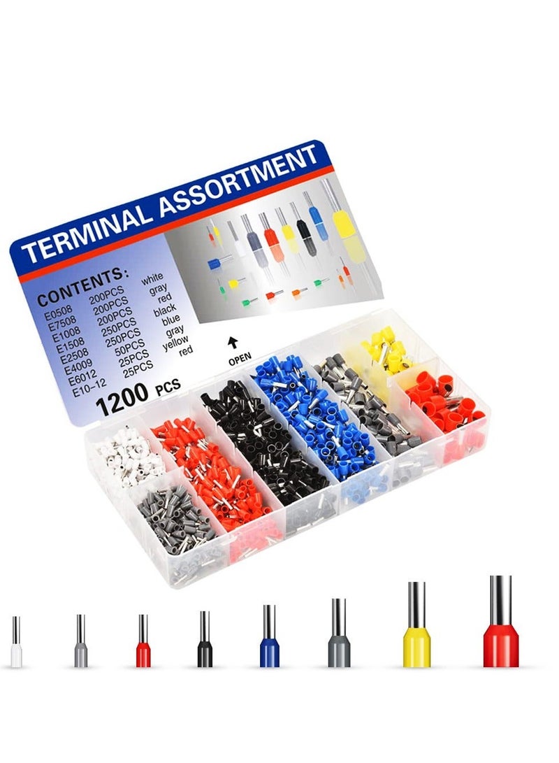 كاشيمانو مجموعة كماشة تجعيد الأسلاك HSC8 6-4A، مقاسات الأسلاك من 23 إلى 7 AWG، بمساحة مقطع 0.25-10 مم²، مع 1200 قطعة من أطراف التوصيل. - Image 4